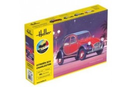 56766 Heller 1/24 Citroen 2CV Charleston Starter Kit with paints & brush